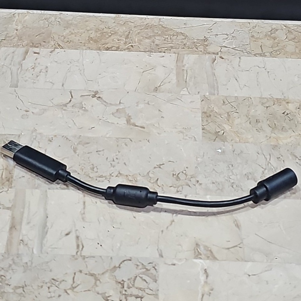 USB to Barrel Jack Adapter Cable Black with Ferrite Bead Power Converter‎